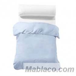 Fundas nórdicas lisas 100% algodón azul