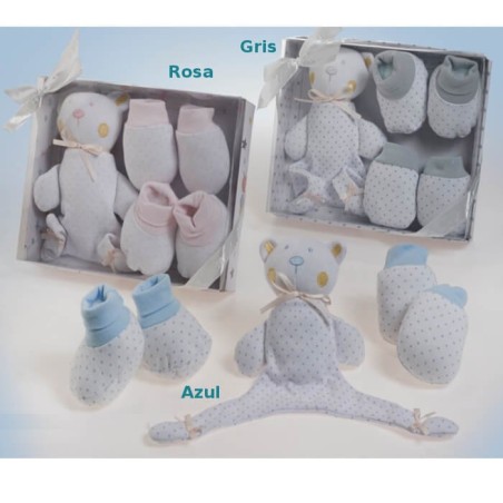 Juego Infantil Manoplas, Peucos y Muñeco Bebé Stars