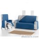 Cubre sofa Práctica Reversible Oslo Azul Marino