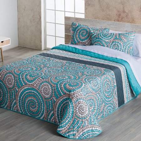 Colcha Bouti Reversible Tesela Barcelo - cojines de cama