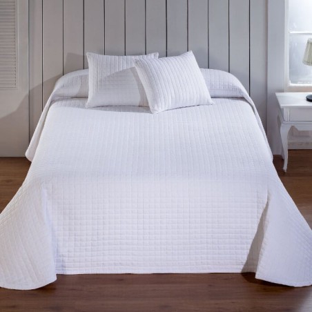 Colcha Bouti Jacquard Calgary Blanco