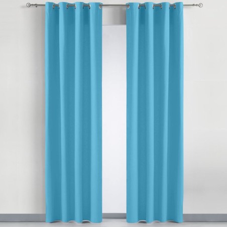 Cortina Loneta Turquesa