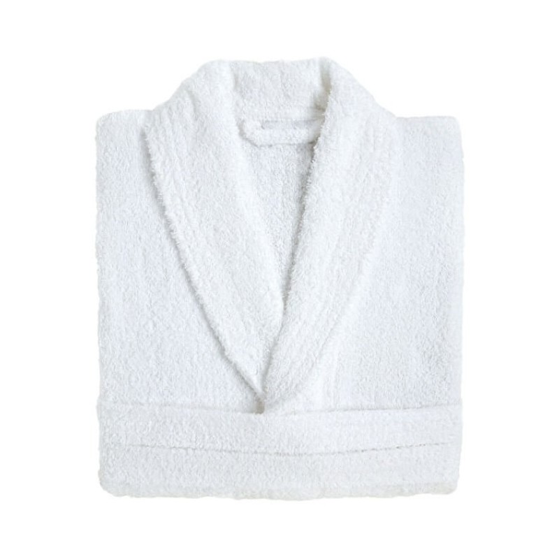 Albornoz Liso Zafiro 100% Algodón Blanco Albornoz Liso Zafiro 100% Algodón Blanco