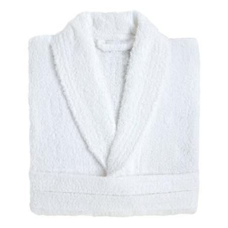 Albornoz Liso Zafiro 100% Algodón Blanco