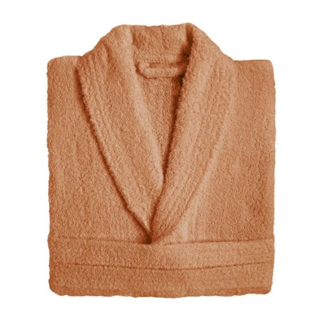 Albornoz Liso Zafiro 100% Algodón Camel