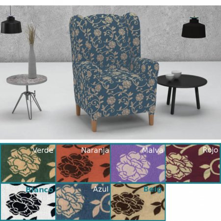 Funda de Sillón Orejero Elástica Acapulco Belmarti - fundas para sillones