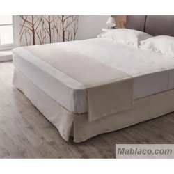 Cubre Canape 200x200 Beige - 4 Faldas de 30 cm para Cama de 200 x 200 con