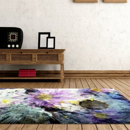 Alfombra Vinílica Digital Flor Ref.054 64x100 cm. - alfombras de vinilo