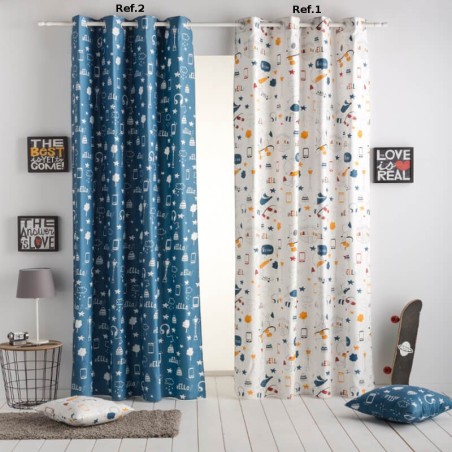 Cortina Urban con ojales