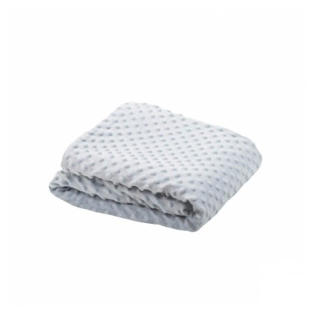 Manta Bebé Búrbuja Coralina reverso Borreguillo Gris