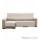 Cubre Sofá Chaise Longue Jacquard Beige