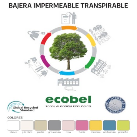 Sabana Bajera Ecobel Impermeable y Transpirable 100% Algodón Ecológico