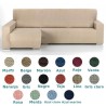 Funda Sofá Chaise Longue Bielástica Milán Belmartí Brazo Largo Funda Sofá Chaise Longue Bielástica Milán Belmartí Brazo Largo