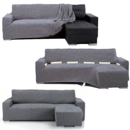 Colocación Funda Sofá Chaise Longue Bielástica Milán Belmartí Brazo Largo
