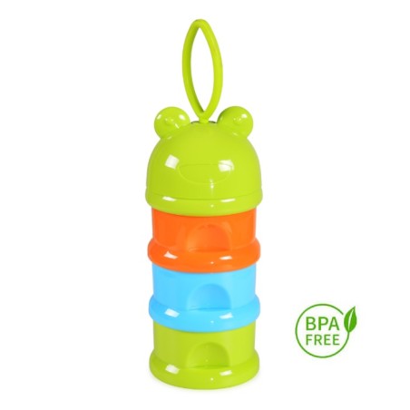 Dosificador leche en polvo bebé  Ranita Opaco Verde