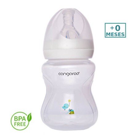 Biberón Anticólico 180 ml Pajarito Azul