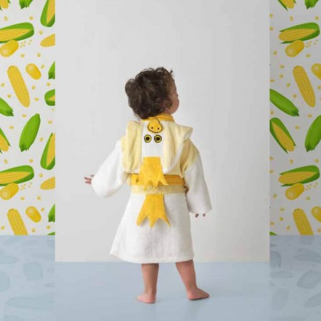 Albornoz Terciopelo Infantil Chick Ajuar - de