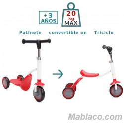 Patinete Triciclo Infantil 2 en 1 Cool Patinete convertido en triciclo