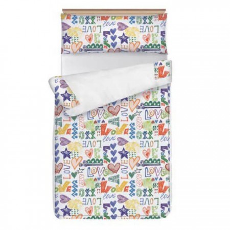 Saco Nórdico Love Multicolor - juego de cama