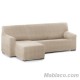 Funda Sofá Chaise Longue Roc Brazo Corto Izquierda Beige