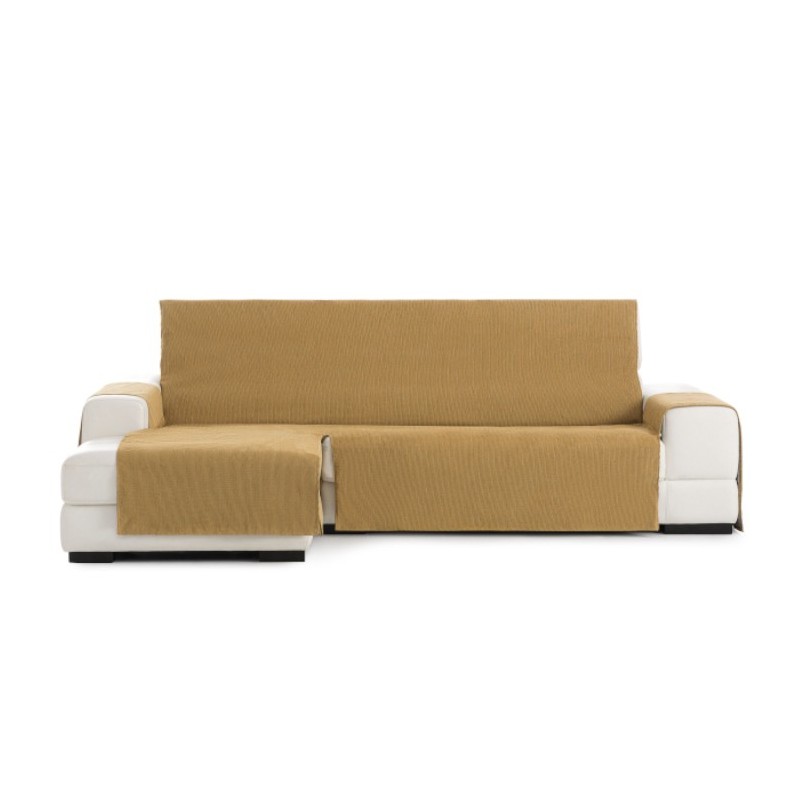 Cubre Chaise Longue Chenilla Mid Amarillo Izquierda