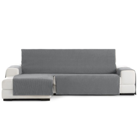 Cubre Chaise Longue Chenilla Mid Gris Oscuro Izquierda