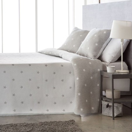 Colcha Jacquard Reversible Estela Beige