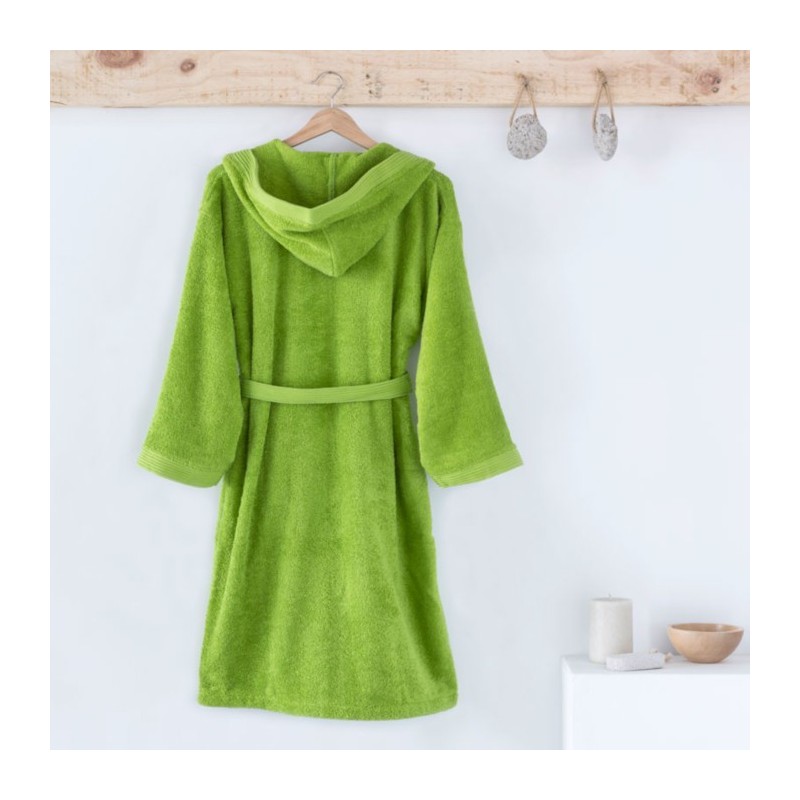 Albornoz Infantil Nemo con Capucha Pistacho
