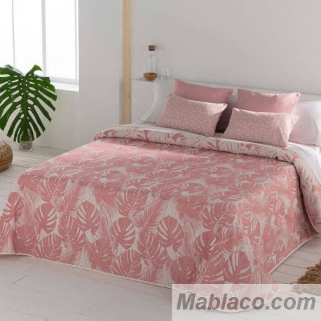 Colcha Jacquard Revesible Ibiza Rosa