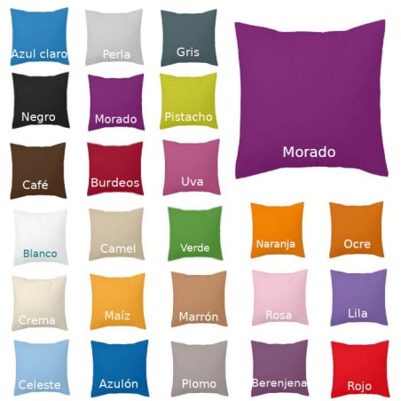 Cojín Liso 40x40 Berenjena