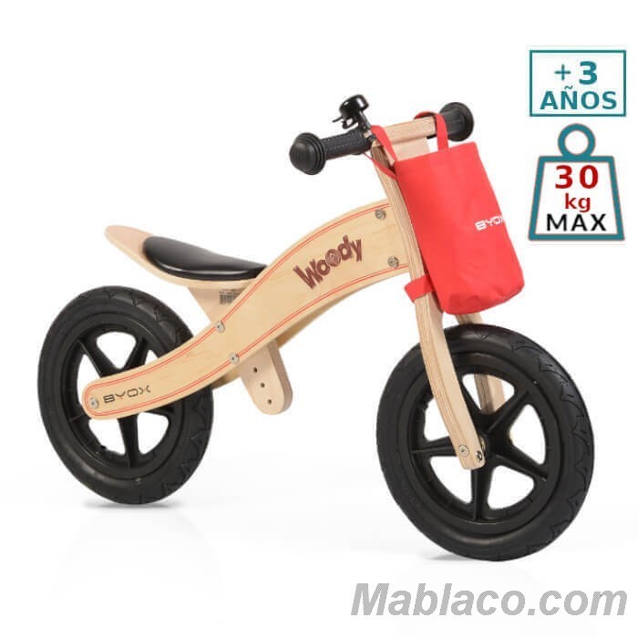 Bicicleta de madera sin pedales Woody Natural niños