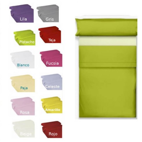 Juego Sábanas Lisas Bebé 100% Algodón