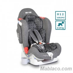 Silla de Coche gr.0+/1/2/3 Evolutiva Giratoria Olimpo Gris