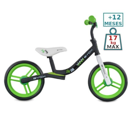 Bicicleta sin pedales Zig Zag Verde