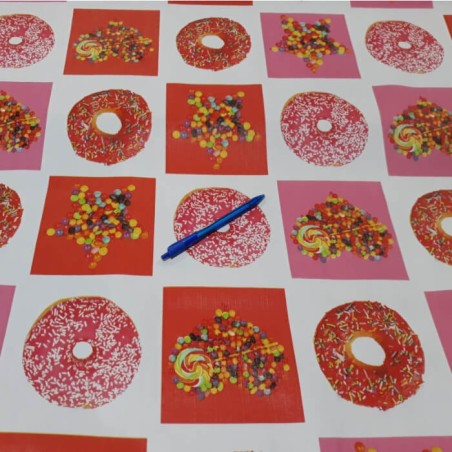 Mantel Hule Resinado Donuts Por Metros