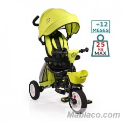 Triciclo con capota Flexy Lux +12 m Verde