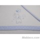 Juego Sábanas Bebé Invierno Microlina Elefante Azul