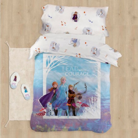 Funda Nórdica Frozen 2 Courage 100% Algodón Digital Reversible - fundas de almohada