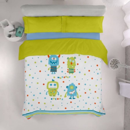 Funda Nórdica Digital Monster Infantil Estela - juego de cama