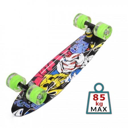 Skateboard 22" Graffiti LED - de