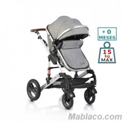 carrito de bebe Polly 3 en 1 rosa – carritosMDR