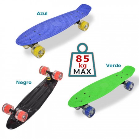 Monopatín Skateboard 22" Spice LED - de