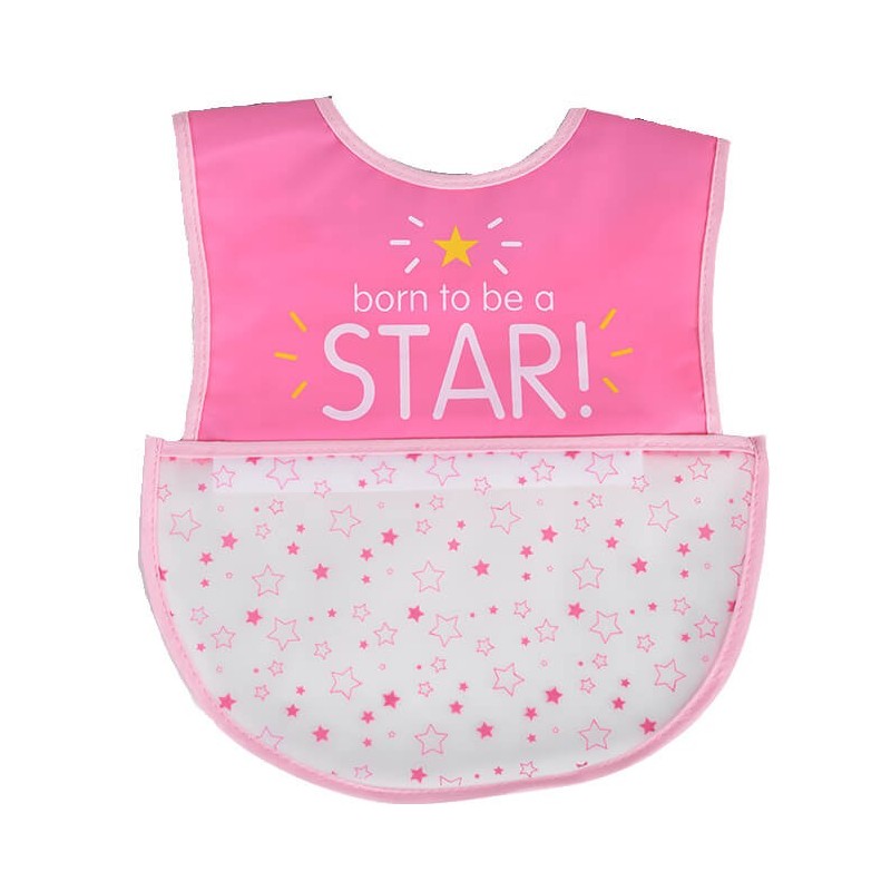 Babero Glam con bolsillo Rosa