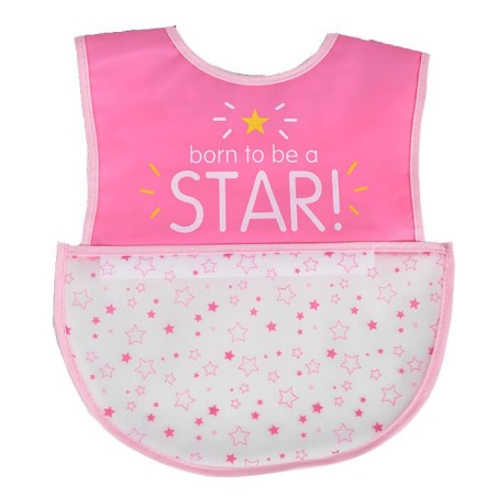 Babero Glam con bolsillo Rosa