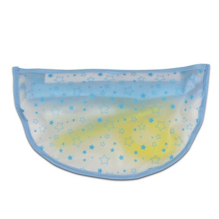 Babero Glam con bolsillo Azul