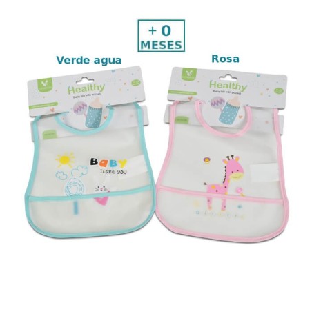 Babero Healthy con bolsillo