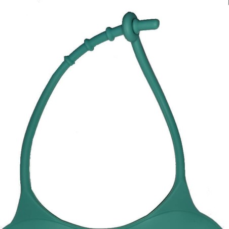Babero Nugget silicona con bolsillo Verde Agua