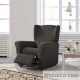 Funda de Sillón Relax Elástica Beta Gris Oscuro