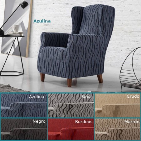 Funda de Sillón Orejero Elástica Andromeda Zebra