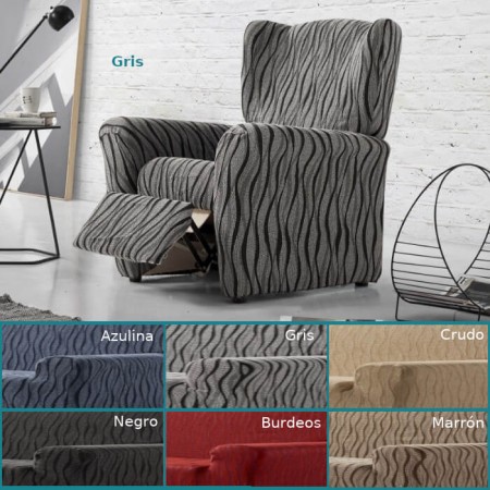 Funda de Sillón Relax Elástica Andromeda Zebra - fundas para sillones